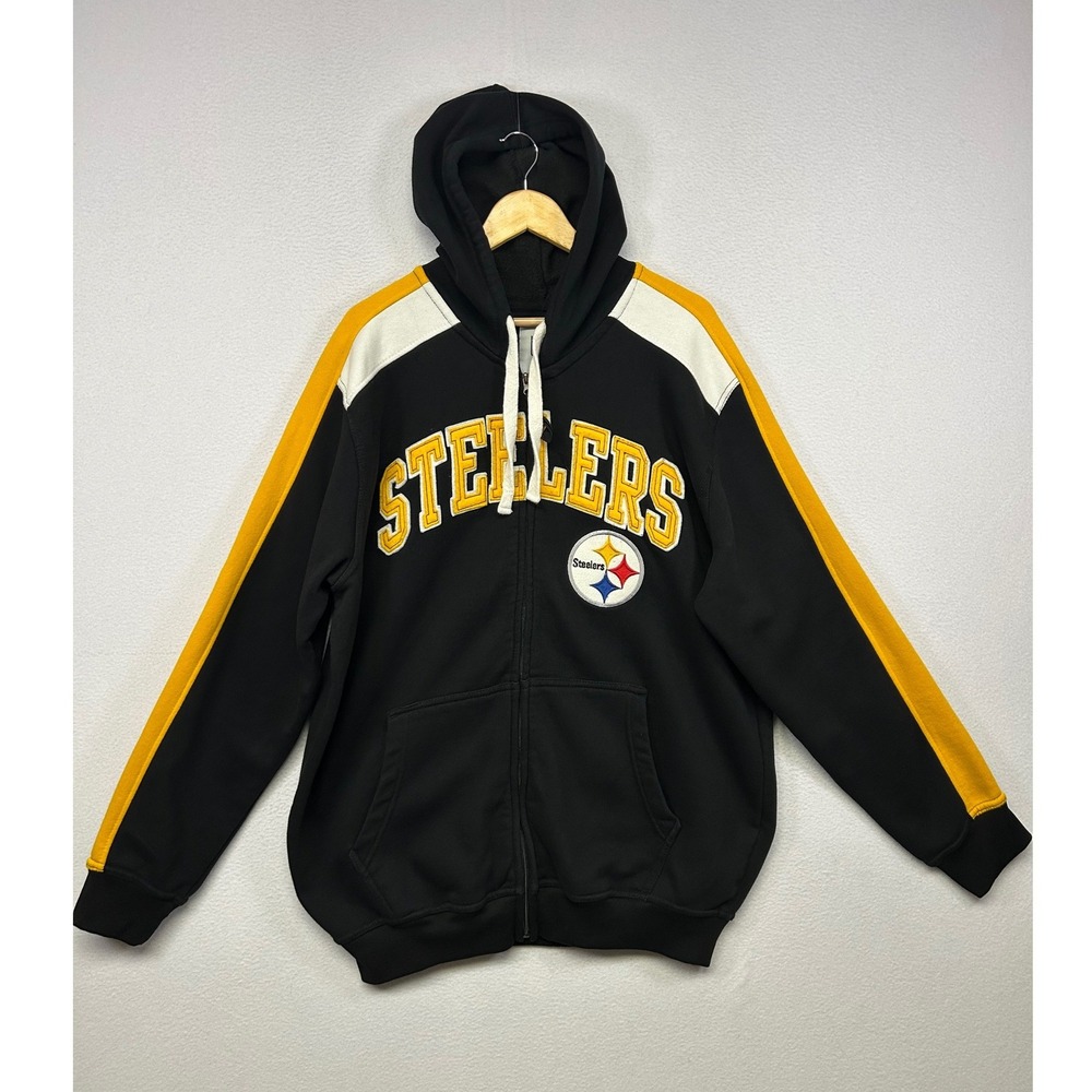 Gameday Sportswear NFL Pittsburgh Steelers Mens XXL Black Full Zip Hoodie
